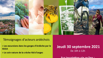Affiche présentation visioconférence Nature & Santé 30/09/21