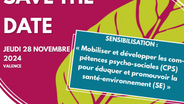 Image save the date avec le nom, la date et la ville où aura lieu la sensibilisation