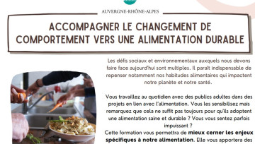 Fiche programme formation URCPIE Alimentation durable