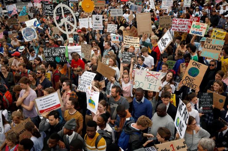 Mobilisation pour le climat à Cap Town en Afrique du Sud