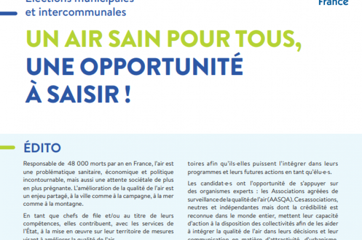 Un air sain pour tous, une opportunité à saisir