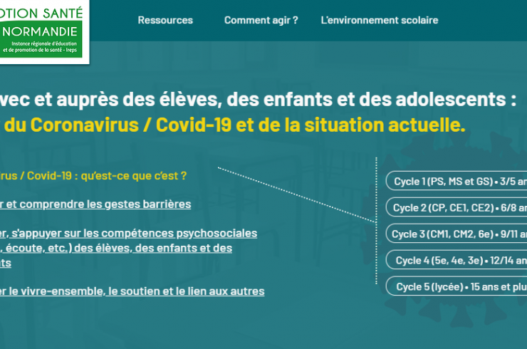 Agir avec et auprès des élèves des enfants et des adolescents : Parler du coronavirus