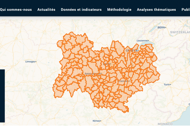 Carte intéractive profils climat air énergie territoriaux