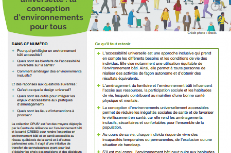 Accessibilité universelle : La conception d'environnements pour tous