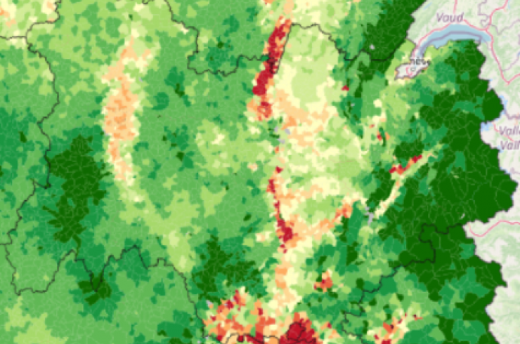 Carte adonis d'usage des pesticides