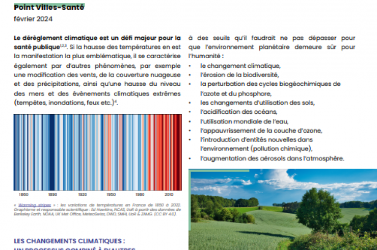 Santé et changements climatiques