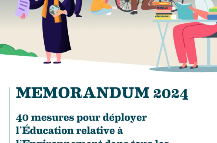 Memorandum 2024 : 40 mesures pour déployer l'Education relative à l'environnement dans tous les secteurs éducatifs