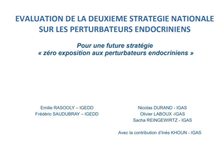 Evaluation de la deuxième stratégie nationale sur les perturbateurs endocriniens