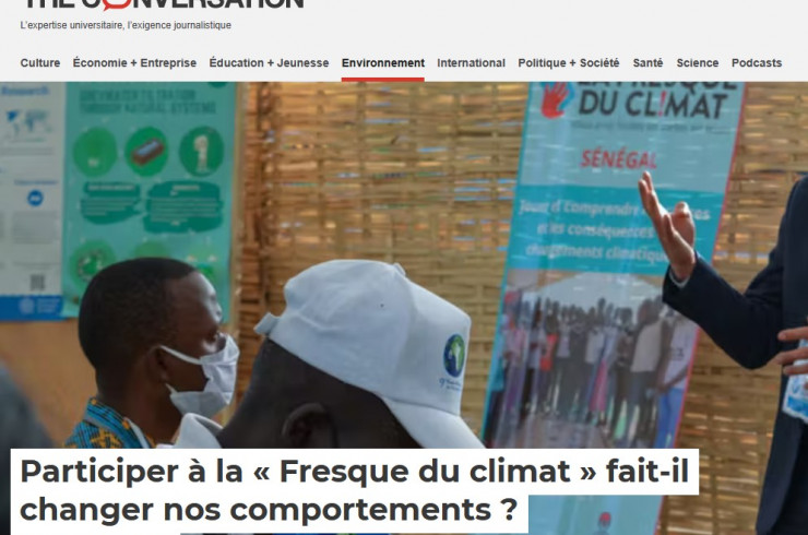 Animation de la fresque du climat. GWP at World Water Forum 9-2022