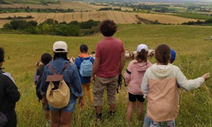 Visite à la ferme avec les élèves 3